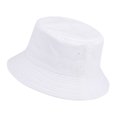 thumbnail image 1 of TOPTIE Blank Cotton Bucket Hat Fishing Hunting Hat Unisex Summer Outdoor Cap-White, 1 of 8