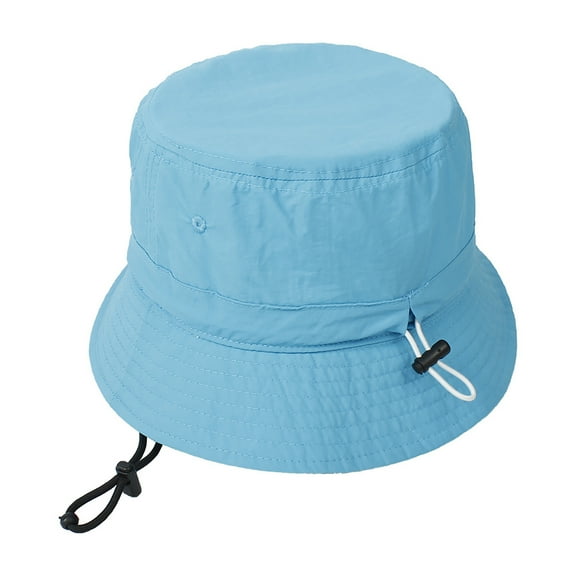 TOPTIE Bucket Hats for Women, Adjustable Sun Hats with Chin Strap, Fishing Hat with Protection-Blue