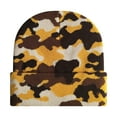 thumbnail image 1 of TOPTIE Camo Knit Beanie Hat Uniesx Winter Knitted Thermal Skull Hats for Men & Women-YELLOWCAMO, 1 of 8