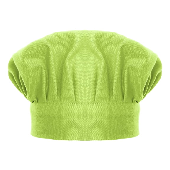 TOPTIE Chef Hat for Kid & Adult, Cotton Elastic Adjustable Kitchen Cooking Baking Hat-Green-M