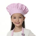 thumbnail image 1 of TOPTIE Chef Hat for Kid & Adult, Cotton Elastic Adjustable Kitchen Cooking Baking Hat-Light Pink-L, 1 of 6
