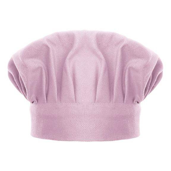 TOPTIE Chef Hat for Kid & Adult, Cotton Elastic Adjustable Kitchen Cooking Baking Hat-Light Pink-L