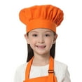thumbnail image 1 of TOPTIE Chef Hat for Kid & Adult, Cotton Elastic Adjustable Kitchen Cooking Baking Hat-Orange-L, 1 of 7
