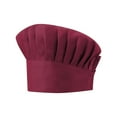 thumbnail image 1 of TOPTIE Chef Hat for Men & Women with Adjustable Elastic Band, Chef Cap for Kitchen Cooking Baking-Red, 1 of 7