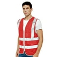 thumbnail image 1 of TOPTIE Class 2 High Visibility Zipper Front Safety Vest With 9 Pockets and Reflective Strips, Meets ANSI/ISEA Standards, 1 of 7