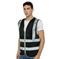 thumbnail image 1 of TOPTIE Class 2 High Visibility Zipper Front Safety Vest With 9 Pockets and Reflective Strips, Meets ANSI/ISEA Standards, 1 of 7