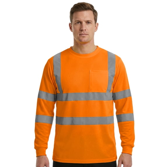TOPTIE Class 3 Long Sleeve T-Shirt-Neon Orange-L