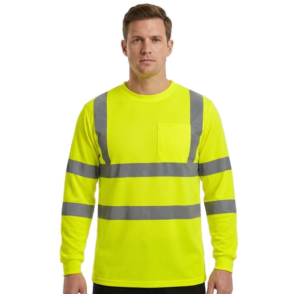 TOPTIE Class 3 Long Sleeve T-Shirt-Neon Yellow-2XL