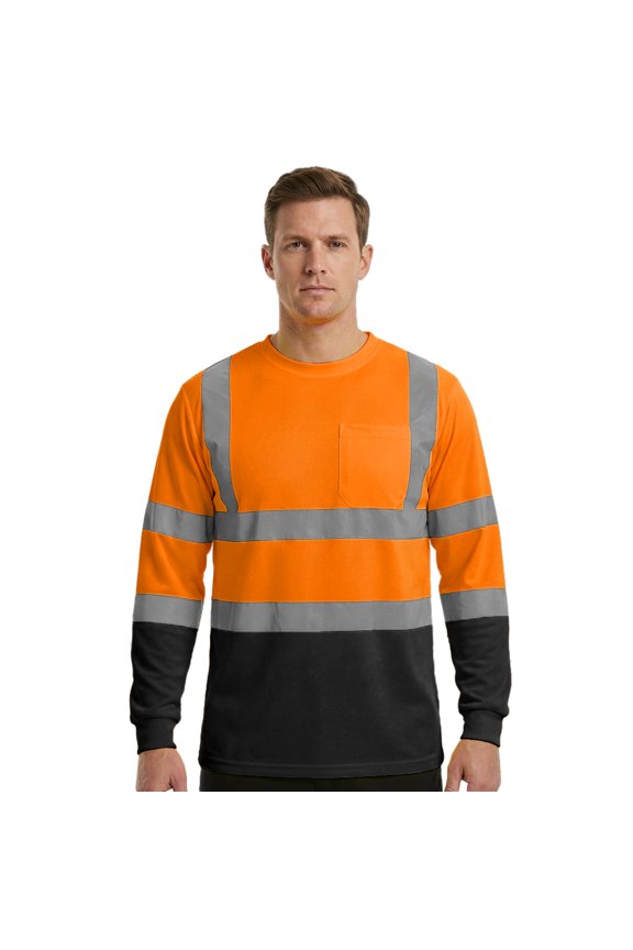 Class 3 Long Sleeve T-Shirt-Orange Black-S