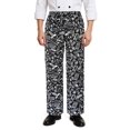 thumbnail image 1 of TOPTIE Classic Baggy Printed Chef Pants with Drawstring Waist Kitchen Restaurant Work Pants, 1 of 6