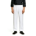 thumbnail image 1 of TOPTIE Classic Baggy White Chef Pants with Drawstring Waist Restaurant Work Uniform, 1 of 6