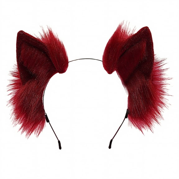 TOPTIE Wolf Animal Ears Headbands Foxy Ears Fnaf Cosplay Party Accessories Halloween Cat Headband
