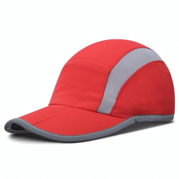 TOPTIE Foldable Baseball Cap, Breathable Nylon Running Hat, Adjustable Lightweight Marathon Hat Sun Hat for Outdoor Sports