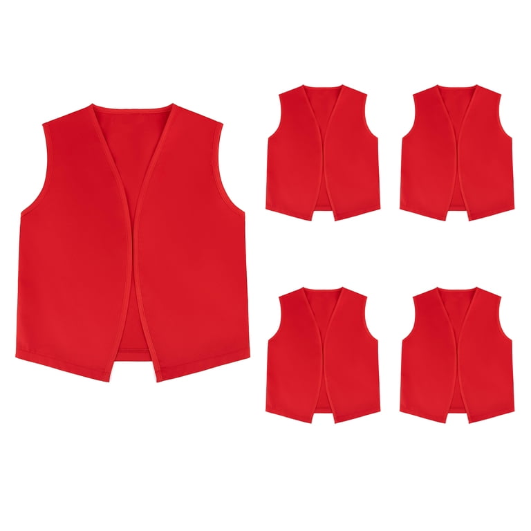TOPTIE Kid Volunteer No-Button Child Vest Waistcoat Party Costume