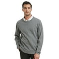 thumbnail image 1 of TOPTIE Men's Winter Sweaters Solid Color Crew Neck-Dark Gray-S, 1 of 8