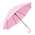 thumbnail image 1 of TOPTIE Pink Stick Umbrella Lightweight Umbrella with J-Handle DIA 35.4 Inches Ideal for All Ages, 1 of 5