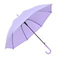 thumbnail image 1 of TOPTIE Purple Stick Umbrella Lightweight Umbrella with J-Handle DIA 35.4 Inches Ideal for All Ages, 1 of 6
