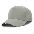 thumbnail image 1 of TOPTIE Quick Dry Baseball Cap, Vented Performance Laser Cut Mesh Hat, Adjustable Snapback Cap for Men and Women - Grey, 1 of 7