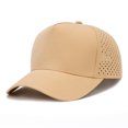 thumbnail image 1 of TOPTIE Quick Dry Baseball Cap, Vented Performance Laser Cut Mesh Hat, Adjustable Snapback Cap for Men and Women - Khaki, 1 of 7