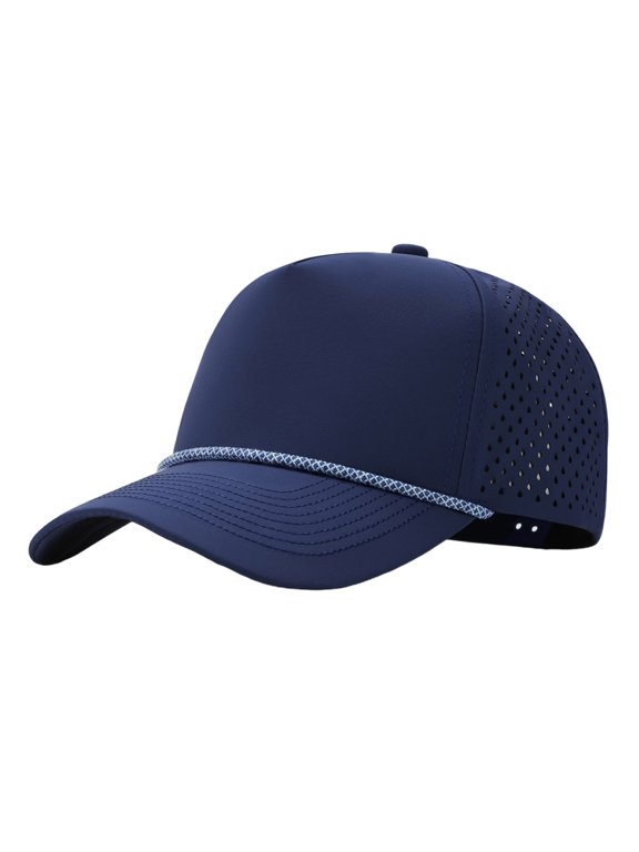 Quick Dry Trucker Cap 5 Panel With Rope Waterproof Snapback Mid Profile Polyester