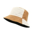 thumbnail image 1 of TOPTIE Reversible Block Corduroy Bucket Hat 2-in-1 Unisex Sun Hat for Outdoor-KHAKIBEIGE, 1 of 8