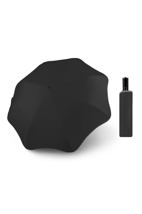 Round-Corner Umbrella Compact Auto Open Umbrella with Reflective Strip