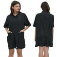 thumbnail image 1 of TOPTIE Salon Smock Professional Stylist Jacket Waterproof Haircut Cape Barber Apron-Black-XL, 1 of 7