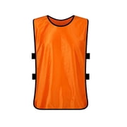 TOPTIE Scrimmage Training Vests Soccer Pinnies Football Jersey, Pinnies for Soccer Team, Adult / Child-Orange-Toddler