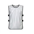 thumbnail image 1 of TOPTIE Scrimmage Training Vests Soccer Pinnies Football Jersey, Pinnies for Soccer Team, Adult / Child-White-Adult, 1 of 8