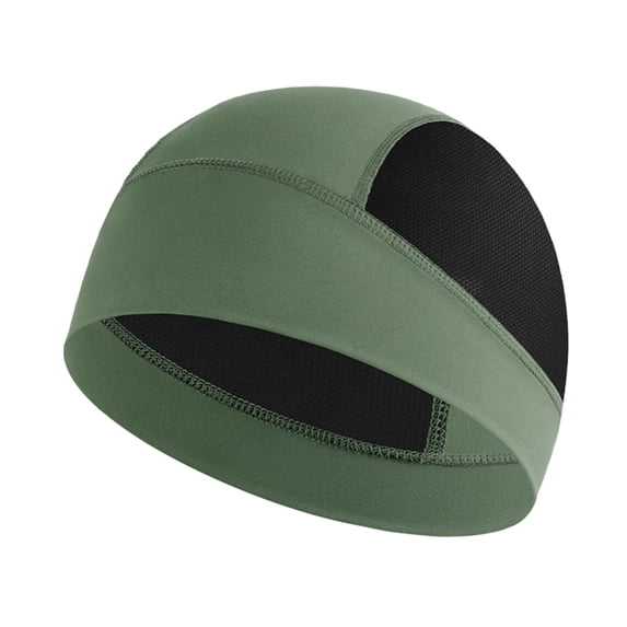 TOPTIE Skull Caps Cooling Stretch Mesh Beanie Sweat Wicking Helmet Liner-Green