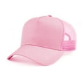 thumbnail image 1 of TOPTIE Snapback Baseball Cap Mid Profile Mesh Back Cotton Twill-Pink, 1 of 6