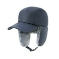 thumbnail image 1 of TOPTIE Winter Hats with Earflaps Trapper Hat Warm Hat Windproof Faux Fur Fully Lined-Navy, 1 of 7