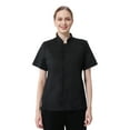 thumbnail image 1 of TOPTIE Women's Essential Snap Chef Coat Restaurant Cook Jacket Uniform Shirt, 1 of 7