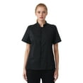thumbnail image 1 of TOPTIE Women's Snap Chef Coat Side Mesh Restaurant Cook Jacket Uniform Shirt, 1 of 7
