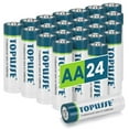TOPUSSE 24 Pack AA Batteries, Long Lasting Alkaline 1.5v Leakproof