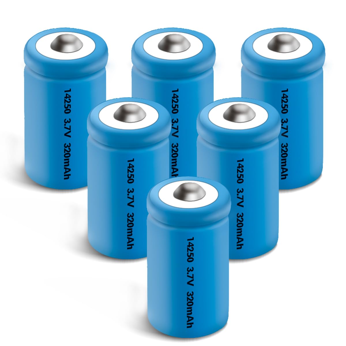 TOPUSSE Rechargeable 3 7v 14250 Battery 6 Pack Lithium Ion 1 2 AA Size topusse-rechargeable-3-7v-14250-battery-6-pack-lithium-ion-1-2-aa-size