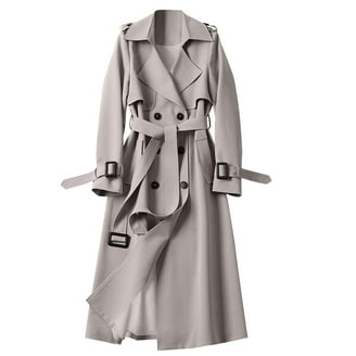 ジャケット・アウター AMERI / BELT FLARE LONG COAT Hfyihgf Women's Lapel Button Down Long Trench Coat Wool