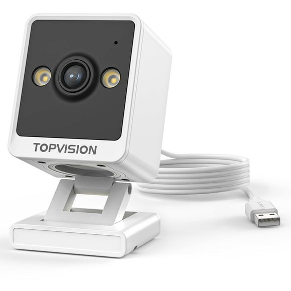 TOPVISION 1080P Indoor Security Camera, 2.4G WiFi Security Surveillance Camera with Motion Detection & Color Night Vision for Baby/Nanny/Pet