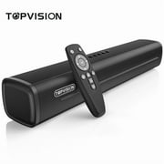 TOPVISION 2.1 Ch Sound Bar for TV, Bluetooth 5.4 Sound Bar with Subwoofer with HDMI ARC/Optical/Aux/USB, 3D Surround Sound System for gifts