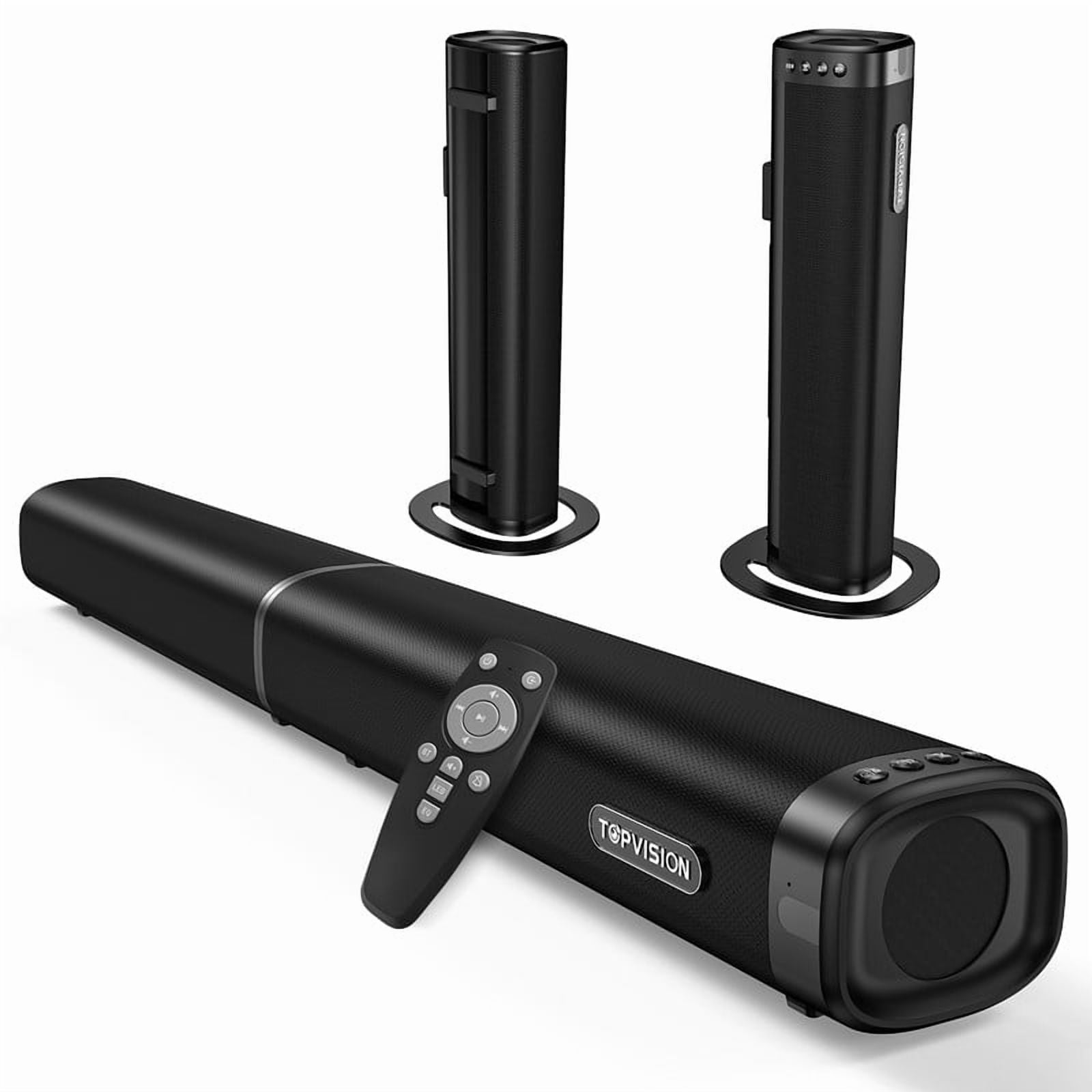 BESTISAN Bluetooth 5.0 Karaoke Soundbar, 2 Wireless