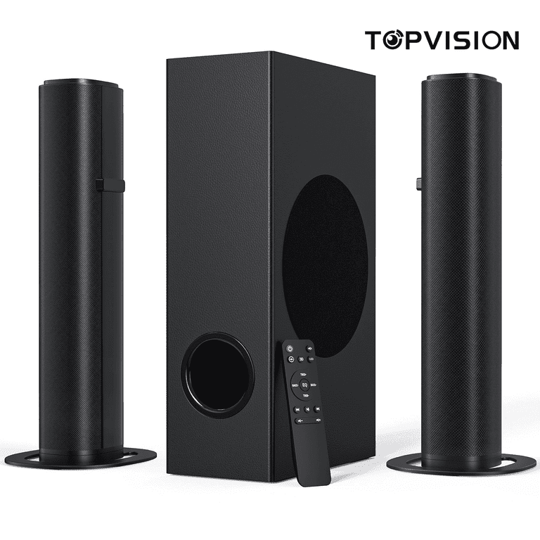 TOPVISION 4.1ch Soundbar with Subwoofer, 120w HDMI/Optical