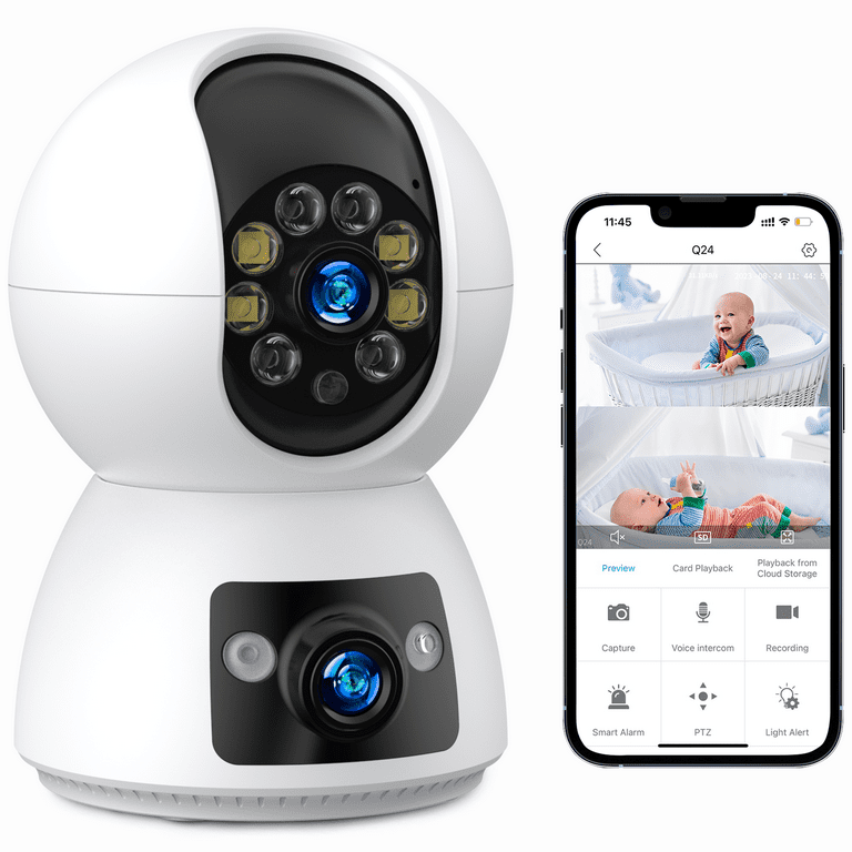 Caméra de surveillance intérieur 360° SerenityCam Wifi 2Mp / Animaux /
