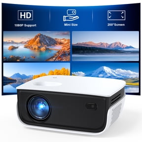 TOPVISION 1080P Mini Projector with Bluetooth, Outdoor Movie Projector with Keystone Correction, Up to 240'' Screen, Compatible with HDMI, TV Stick, Phone, PS5, USB for Home Theater & Gaming