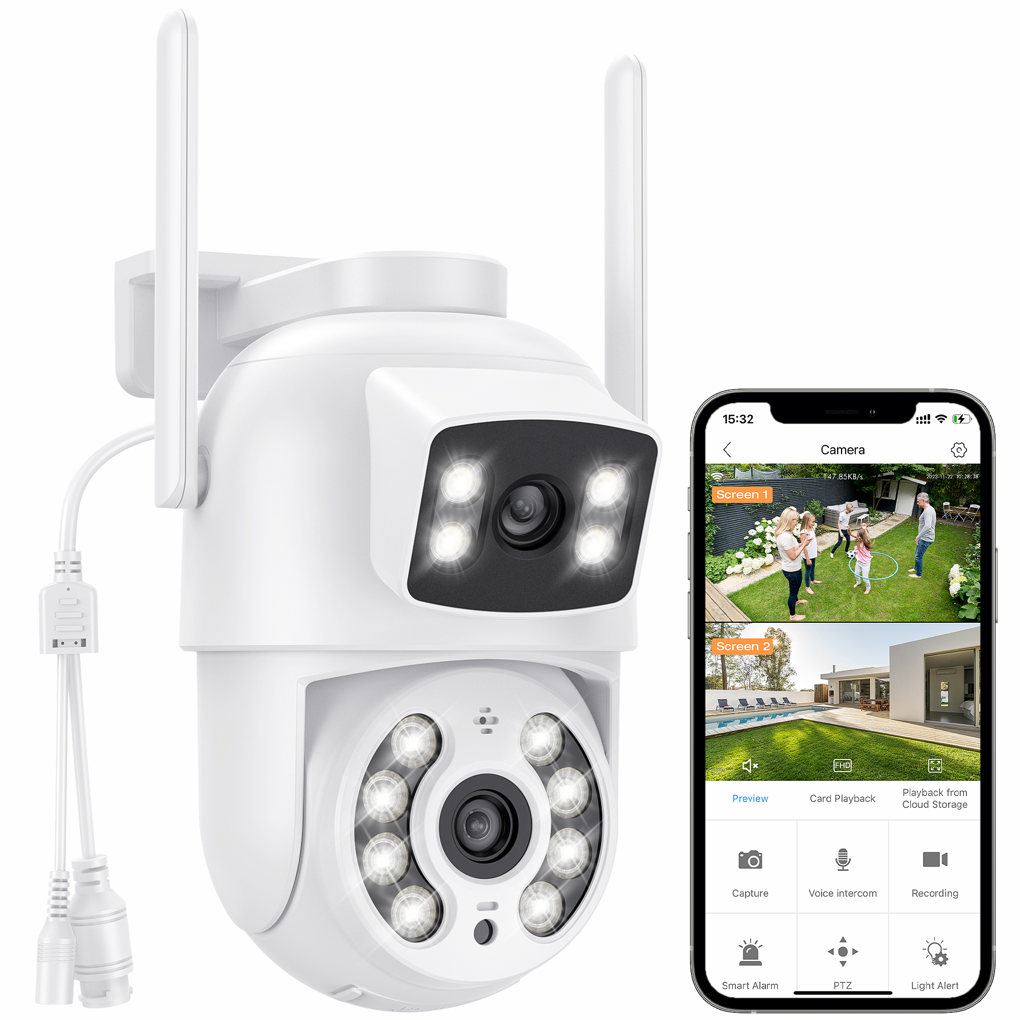 Merkury Innovations Smart Outdoor AutoFollow Camera