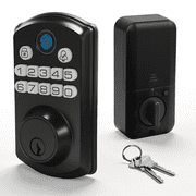 TOPVISION Fingerprint Door Lock, Smart Deadbolt Lock for Front Door, Keyless Entry, App Remote Control, Auto Lock