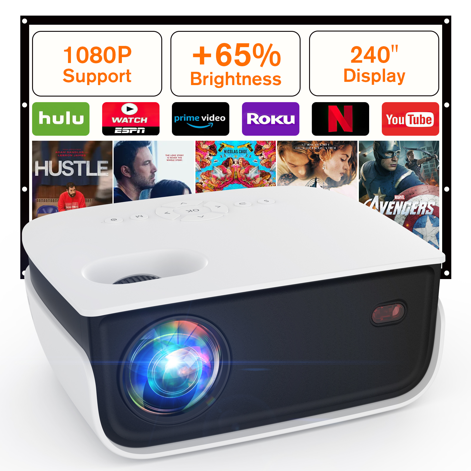 VANKYO Mini Video Projector with 50,000 Hours LED Lamp Life, 236