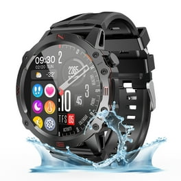 Q7 Smartwatch GPS 40mm Black Silicone Case with Gray Sport Band Walmart