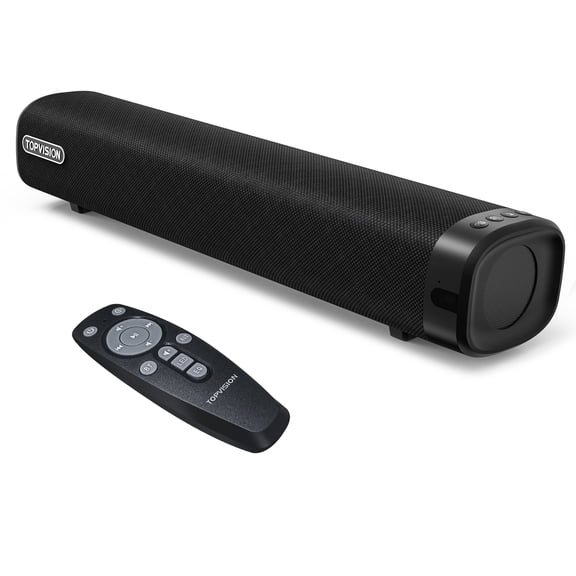 TOPVISION Sound Bar for TV, 50W Bluetooth 5.4 Soundbar with Subwoofer, 3D Surround Sound System with Optical/AUX/RCA/USB