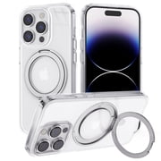 TOPVISION iPhone 14 Pro Case MagSafe Compatible, Acrylic Phone Case with 360° Magnetic Ring Stand