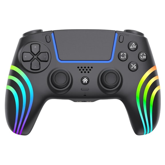 TOPWOLF Wireless PS5 Controller - Hall Effect Anti-Drift, RGB Backlit, 4 Programmable Buttons, for PS5/PS5 Pro/PC black